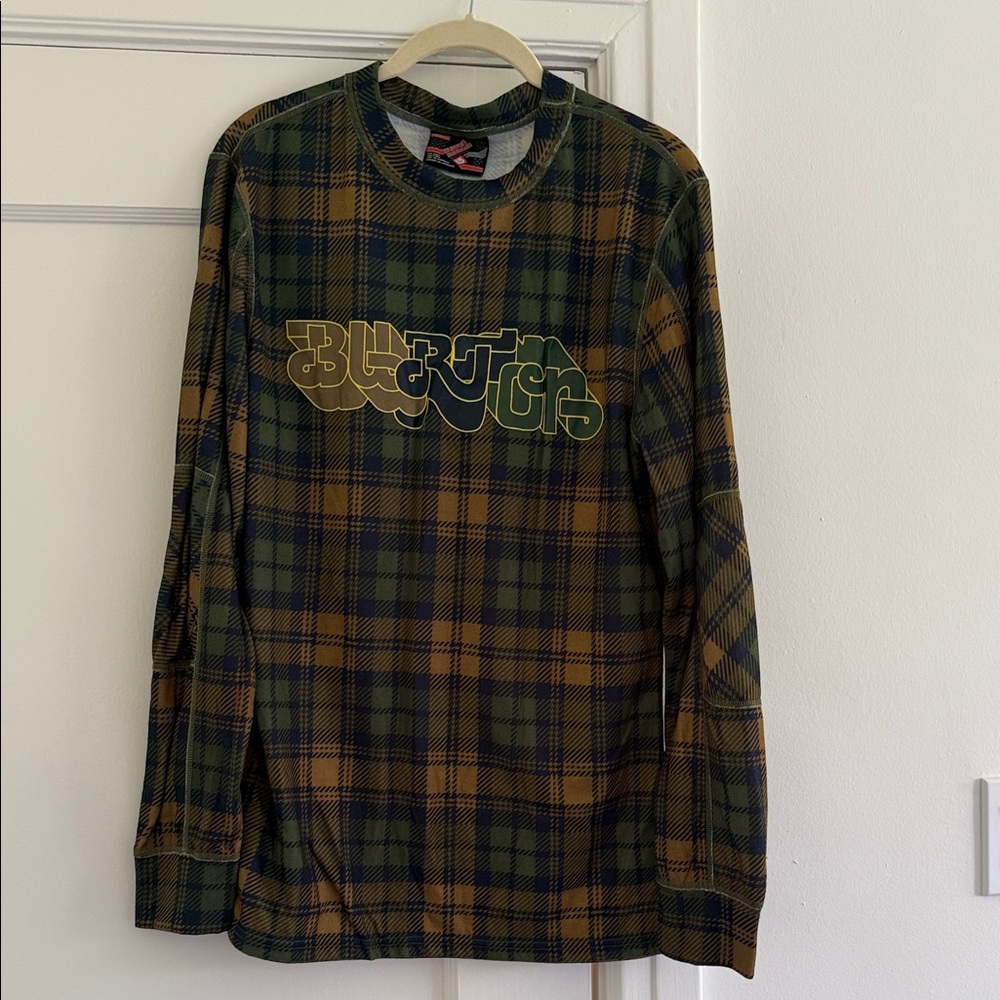 Men’s Burton Plaid Snowboarding First Layer Long Sleeve